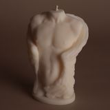 Свічка Чоловічий торс Янгол біла &mdash; фото Wax Harmony