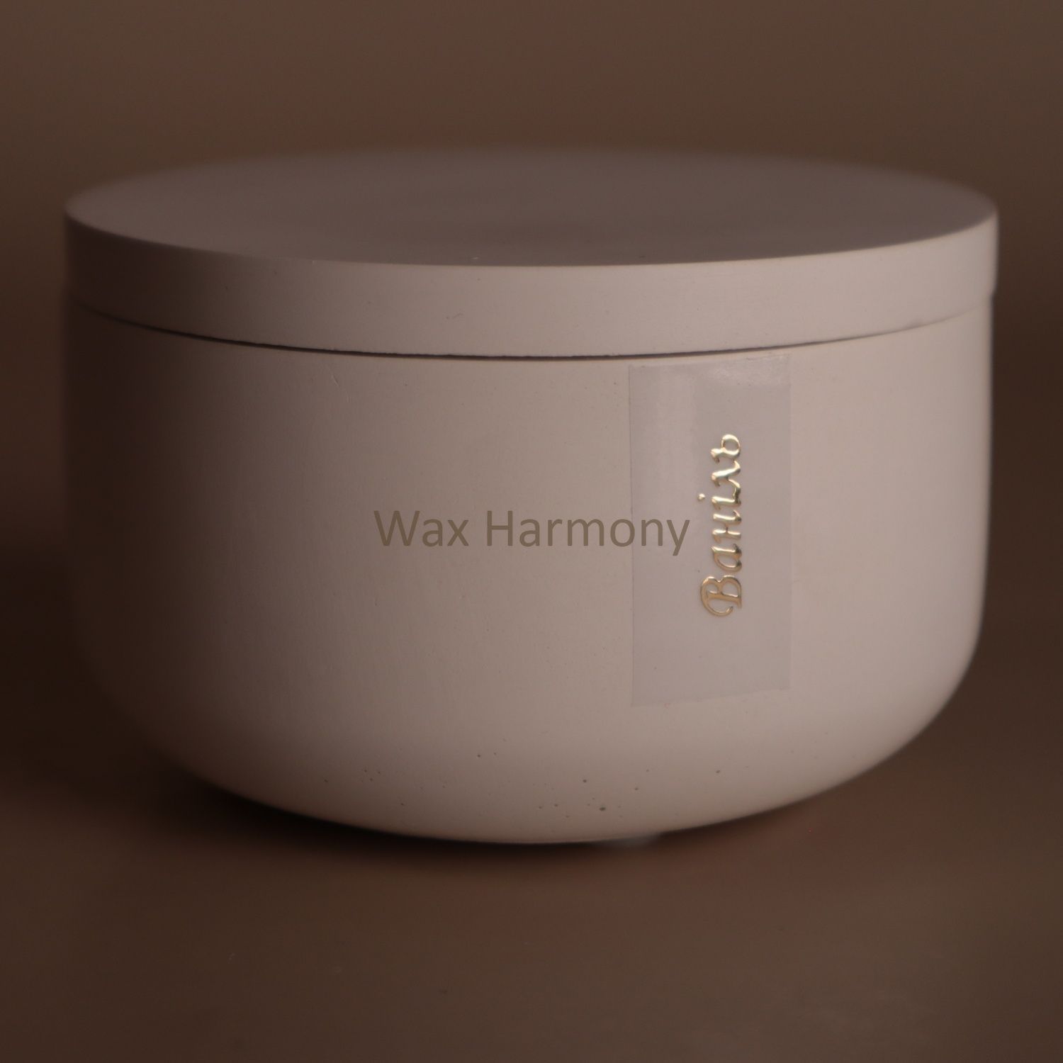 Свічка в кашпо Класична 100 г біла &mdash; фото Wax Harmony